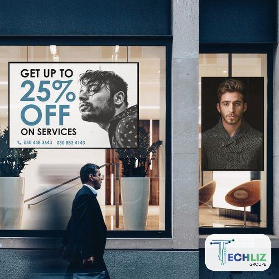 LizBright — Écrans vitrine TECHLIZ